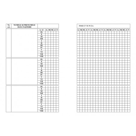 Catalog învățământ preșcolar