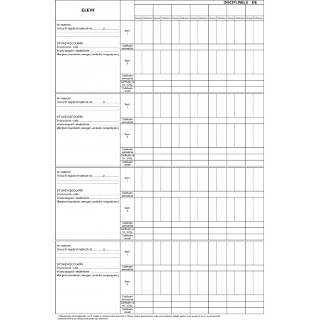 Catalogul clasei I-IV