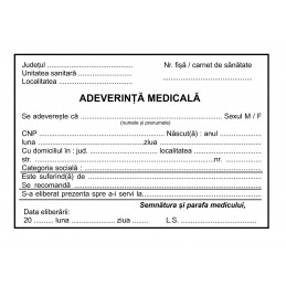 Adeverinta medicala