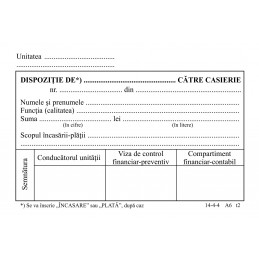 Dispozitie de casierie