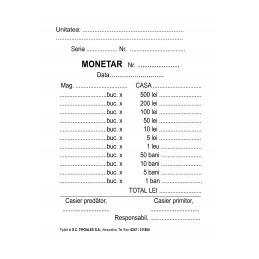 Monetar A6 - 2 exemplare