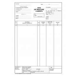 Aviz A4 - personalizat